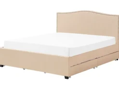 Beliani Parisanky Kangas Säilytystila Beige 180 X 200 Cm Montpellier Flash Sale