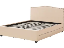 Beliani Parisanky Kangas Säilytystila Beige 180 X 200 Cm Montpellier Flash Sale