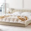 Beliani Parisanky Kangas Säilytystila Beige 180 X 200 Cm Dreux Clearance