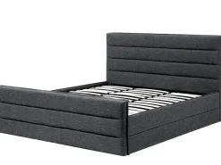 Beliani Parisanky Kangas Tummanharmaa 180 X 200 Cm Valbonne Store