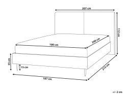 Beliani Parisanky Kangas Tummanharmaa 180 X 200 Cm Izernore Best