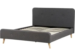 Beliani Parisanky Kangas Tummanharmaa 160 X 200 Cm Rennes Ii Hot