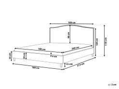 Beliani Parisanky Kangas Tummanharmaa 180 X 200 Cm Montpellier Flash Sale