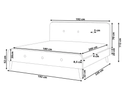 Beliani Parisanky Kangas Vaaleanharmaa 180 X 200 Cm Rennes Hot