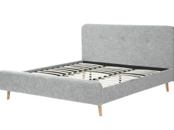 Beliani Parisanky Kangas Vaaleanharmaa 180 X 200 Cm Rennes Hot