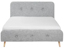 Beliani Parisanky Kangas Vaaleanharmaa 180 X 200 Cm Rennes Hot