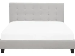 Beliani Parisanky Kangas Vaaleanharmaa 180 X 200 Cm La Rochelle Outlet