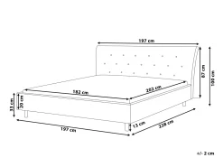 Beliani Parisanky Kangas Vaaleanharmaa 180 X 200 Cm Saverne Discount
