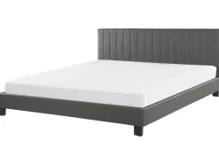 Beliani Parisanky Keinonahka Harmaa 180 X 200 Cm Poitiers New