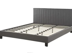 Beliani Parisanky Keinonahka Harmaa 180 X 200 Cm Poitiers New