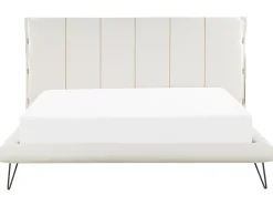 Beliani Parisanky Keinonahka Kermanvalkoinen 180 X 200 Cm Betin Fashion