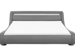 Beliani Parisanky Keinonahka Led-Valo Harmaa 180 X 200 Cm Avignon Hot