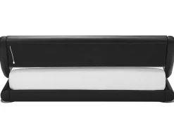 Beliani Parisanky Keinonahka Led-Valo Musta 180 X 200 Cm Avignon Best