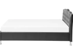 Beliani Parisanky Keinonahka Musta 180 X 200 Cm Metz Outlet