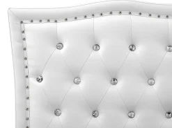 Beliani Parisanky Keinonahka Valkoinen 180 X 200 Cm Metz Fashion