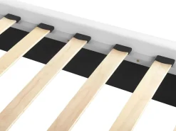 Beliani Parisanky Keinonahka Valkoinen 180 X 200 Cm Metz Fashion