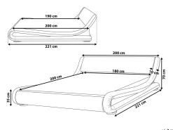 Beliani Parisanky Keinonahka Valkoinen 180 X 200 Cm Avignon Best Sale