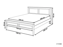 Beliani Parisanky Manty Tummansininen 160 X 200 Cm Olivet Store
