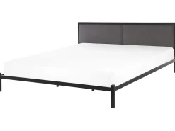 Beliani Parisanky Metalli Musta 180 X 200 Cm Clamart New