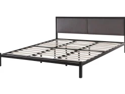 Beliani Parisanky Metalli Musta 180 X 200 Cm Clamart New