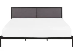 Beliani Parisanky Metalli Musta 180 X 200 Cm Clamart New