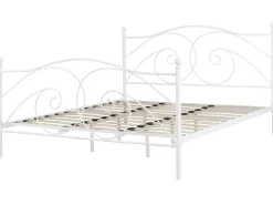 Beliani Parisanky Metalli Valkoinen 180 X 200 Cm Dinard New