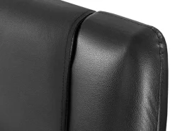 Beliani Parisanky Nahka Musta 180 X 200 Cm Avignon Sale