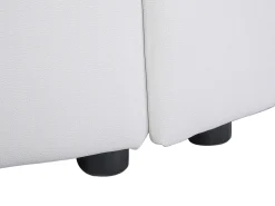 Beliani Parisanky Nahka Pyorea Valkoinen 180 X 200 Cm Laval Outlet