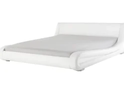 Beliani Parisanky Nahka Valkoinen 180 X 200 Cm Avignon Best Sale