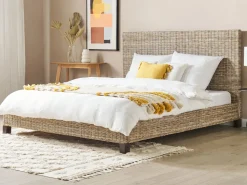 Beliani Parisanky Rottinki Luonnonvari 180 X 200 Cm Salbris Clearance