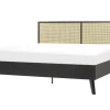 Beliani Parisanky Rottinki Musta 180 X 200 Cm Monpazier Flash Sale