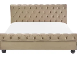 Beliani Parisanky Sametti Beige 180 X 200 Cm Avallon Discount