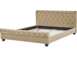 Beliani Parisanky Sametti Beige 180 X 200 Cm Avallon Discount