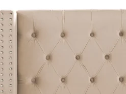 Beliani Parisanky Sametti Beige 180 X 200 Cm Lubbon Hot