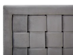 Beliani Parisanky Sametti Harmaa 180 X 200 Cm Limoux Clearance