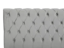 Beliani Parisanky Sametti Harmaa 180 X 200 Cm Avallon Best Sale