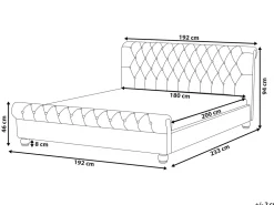 Beliani Parisanky Sametti Harmaa 180 X 200 Cm Avallon Best Sale