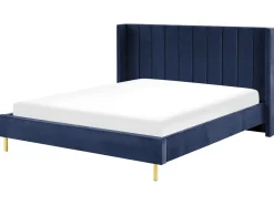 Beliani Parisanky Sametti Laivastonsininen 180 X 200 Cm Villette Hot