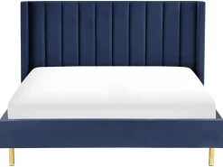 Beliani Parisanky Sametti Laivastonsininen 180 X 200 Cm Villette Hot