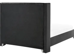 Beliani Parisanky Sametti Musta 180 X 200 Cm Lubbon Fashion