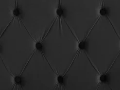 Beliani Parisanky Sametti Musta 180 X 200 Cm Lubbon Fashion