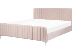 Beliani Parisanky Sametti Pastellipinkki 180 X 200 Cm Lunan Fashion