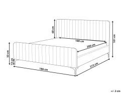 Beliani Parisanky Sametti Pastellipinkki 180 X 200 Cm Lunan Fashion