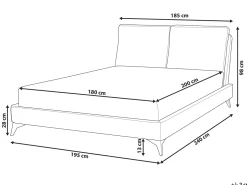 Beliani Parisanky Sametti Pastellipinkki 180 X 200 Cm Melle Hot