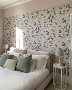 Beliani Parisanky Sametti Pastellipinkki 180 X 200 Cm Melle Hot