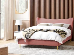 Beliani Parisanky Sametti Persikka 180 X 200 Cm Chaleix New