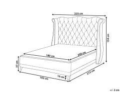 Beliani Parisanky Sametti Ruskeanharmaa 180 X 200 Cm Ayette Cheap