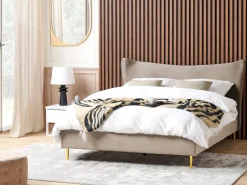 Beliani Parisanky Sametti Ruskeanharmaa 180 X 200 Cm Chaleix Best