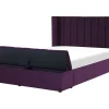Beliani Parisanky Sametti Säilytystila Purppura 140 X 200 Cm Noyers Flash Sale