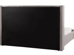 Beliani Parisanky Sametti Säilytystila Harmaa 180 X 200 Cm Noyers Cheap